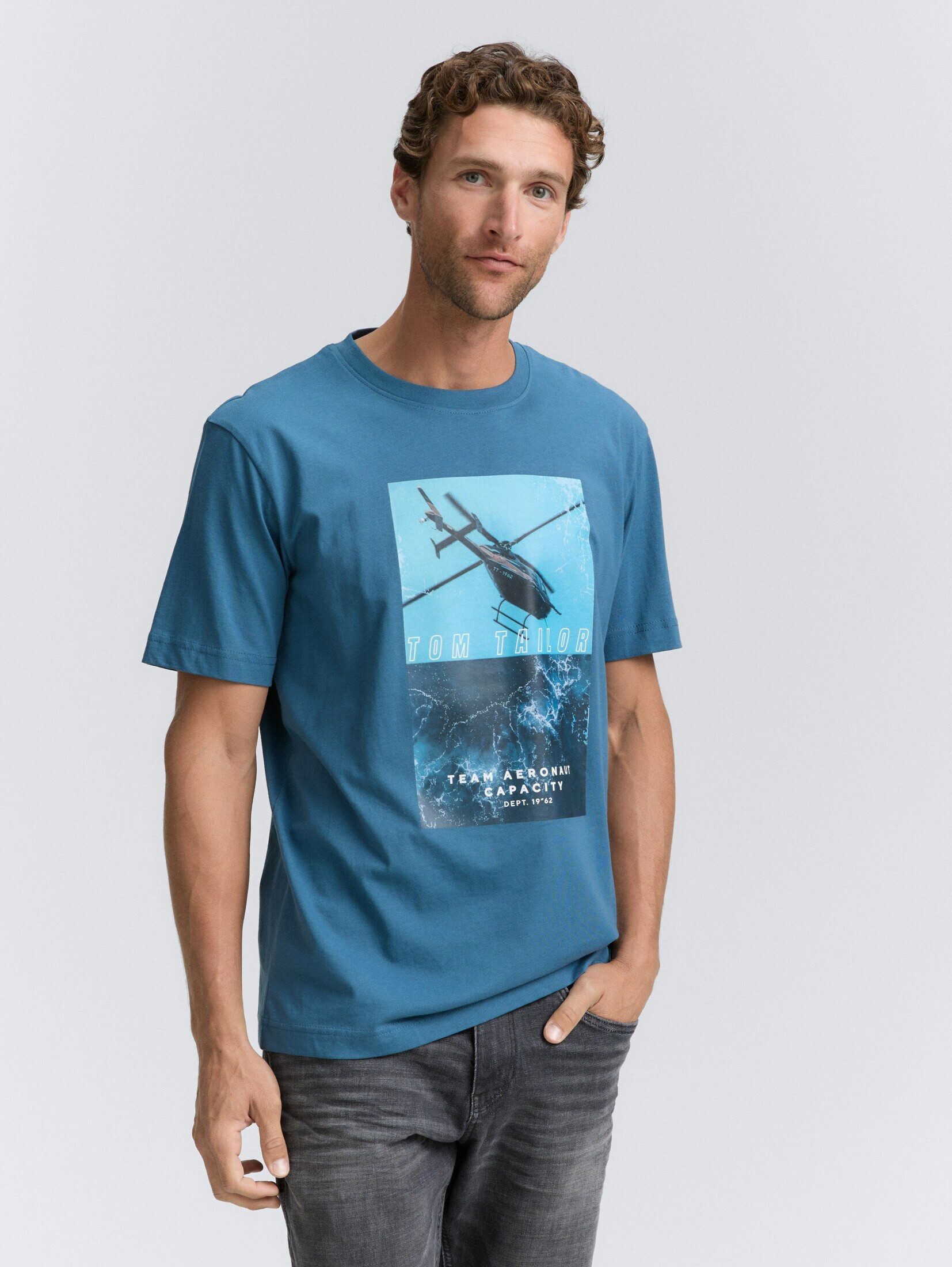TOM TAILOR T-Shirt T-Shirt T-Shirt mit Fotoprint günstig online kaufen