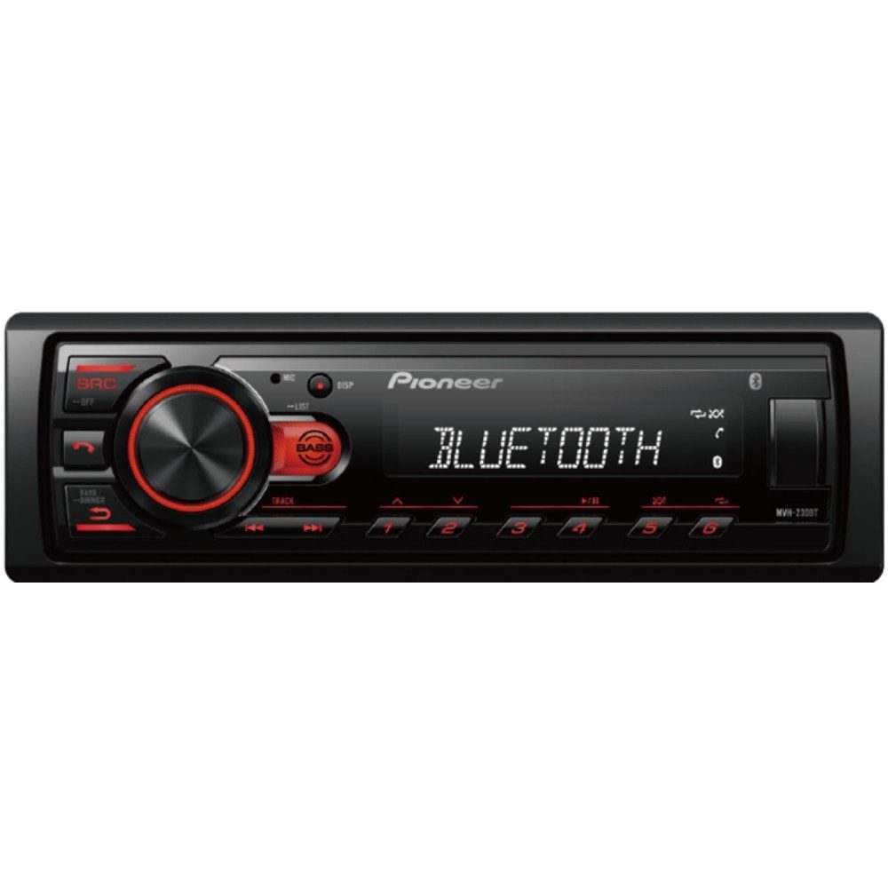 Pioneer Pioneer MVH-230BT Autoradio mit Bluetooth. Autoradio (FM-Radio mit RDS-Funktion, AM/FM Radio)