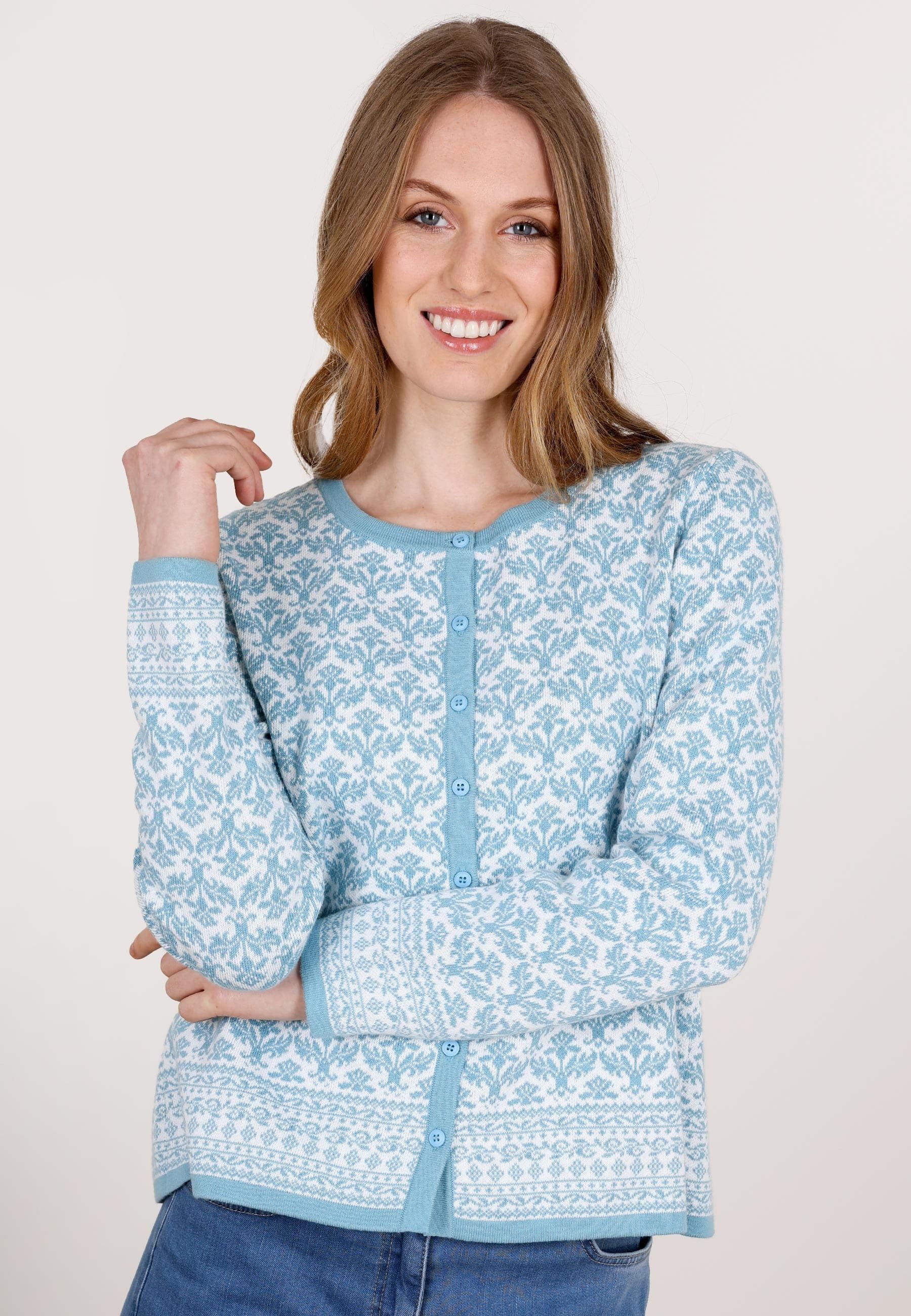Sorgenfri Sylt Strickjacke Kadir Nordic Kellerfalte am Rücken