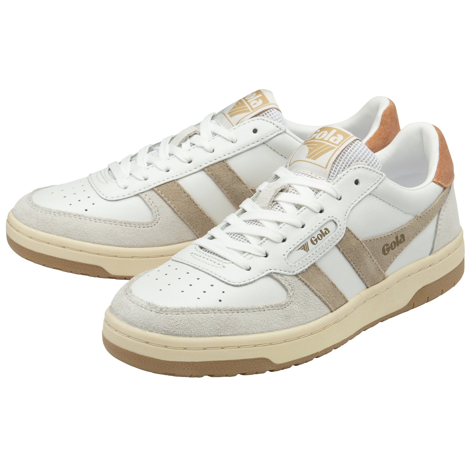 Gola Hawk 2025 weiss/hellbraun/terracottarot Damen Sneaker günstig online kaufen