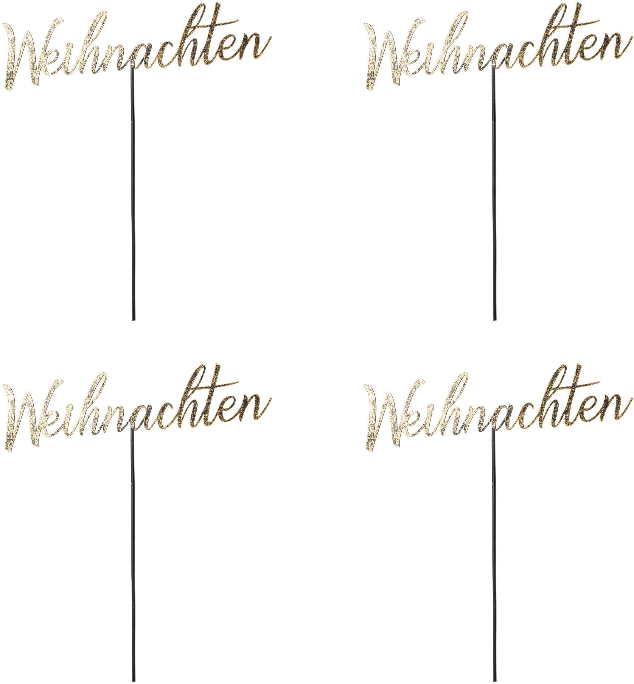 Rabattaktion Creativ deco Weihnachtsdeko zum Deko-Schriftzug Stecken St), (4