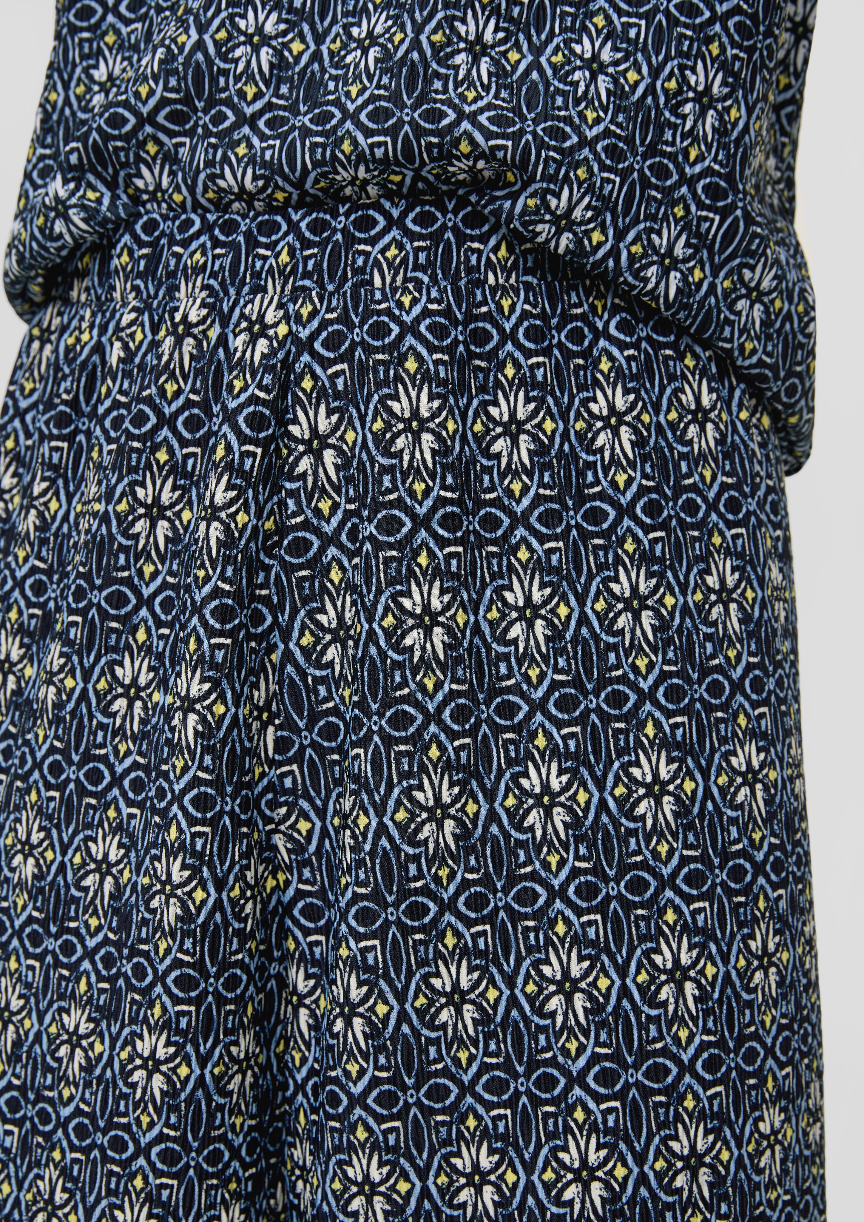 s.Oliver 7/8-Hose Plissierte Wide-Leg-Hose mit Elastikbund günstig online kaufen
