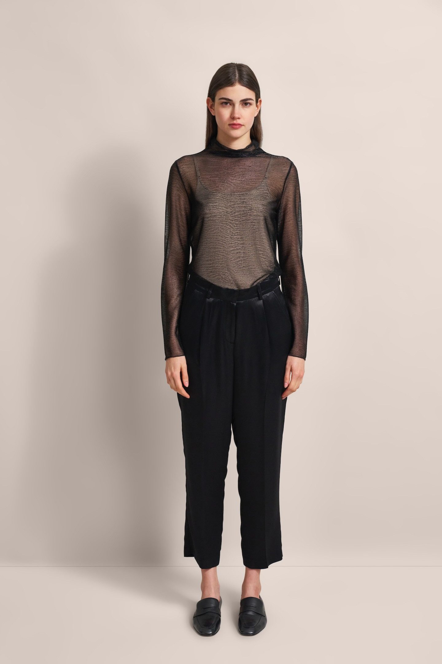 bugatti Langarmshirt mit Glanzeffekt