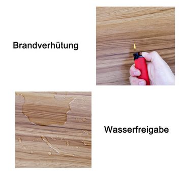 GelldG Organisationsmappe Klemmbrett/Schreibbrett/Clipboard A4, 5 Pcs Klemmbretter Holzmaserung