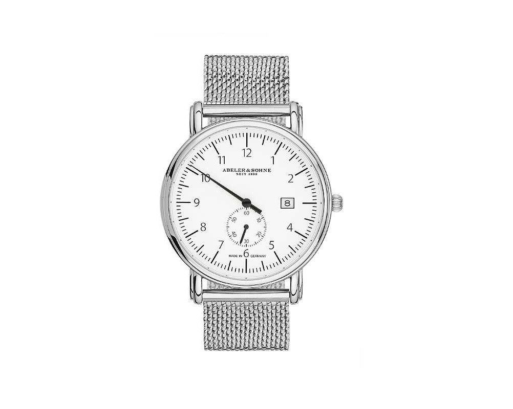 Abeler & Söhne Quarzuhr Einzeiger-Herrenuhr Quarz mit Saphirglas, AS2601EM