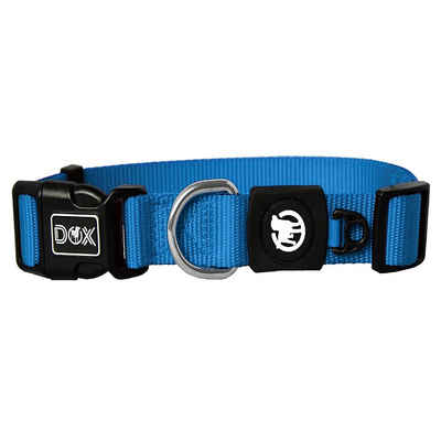 DDOXX Hunde-Halsband Hundehalsband Nylon, verstellbar, Hellblau L - 2,5 X 45-68 Cm Nylon