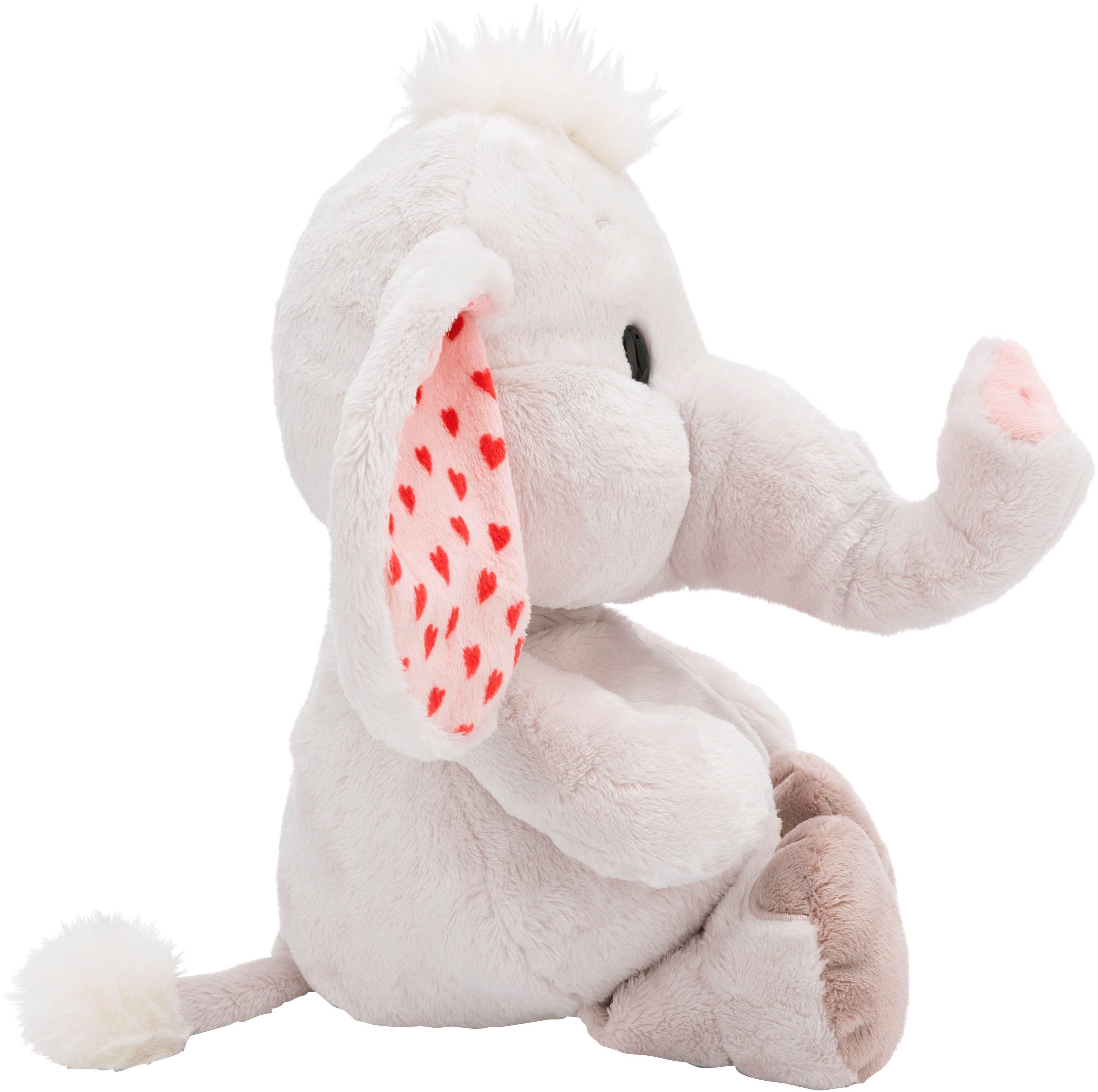 Nici Kuscheltier Love, Elefant hellgrau, 23 cm