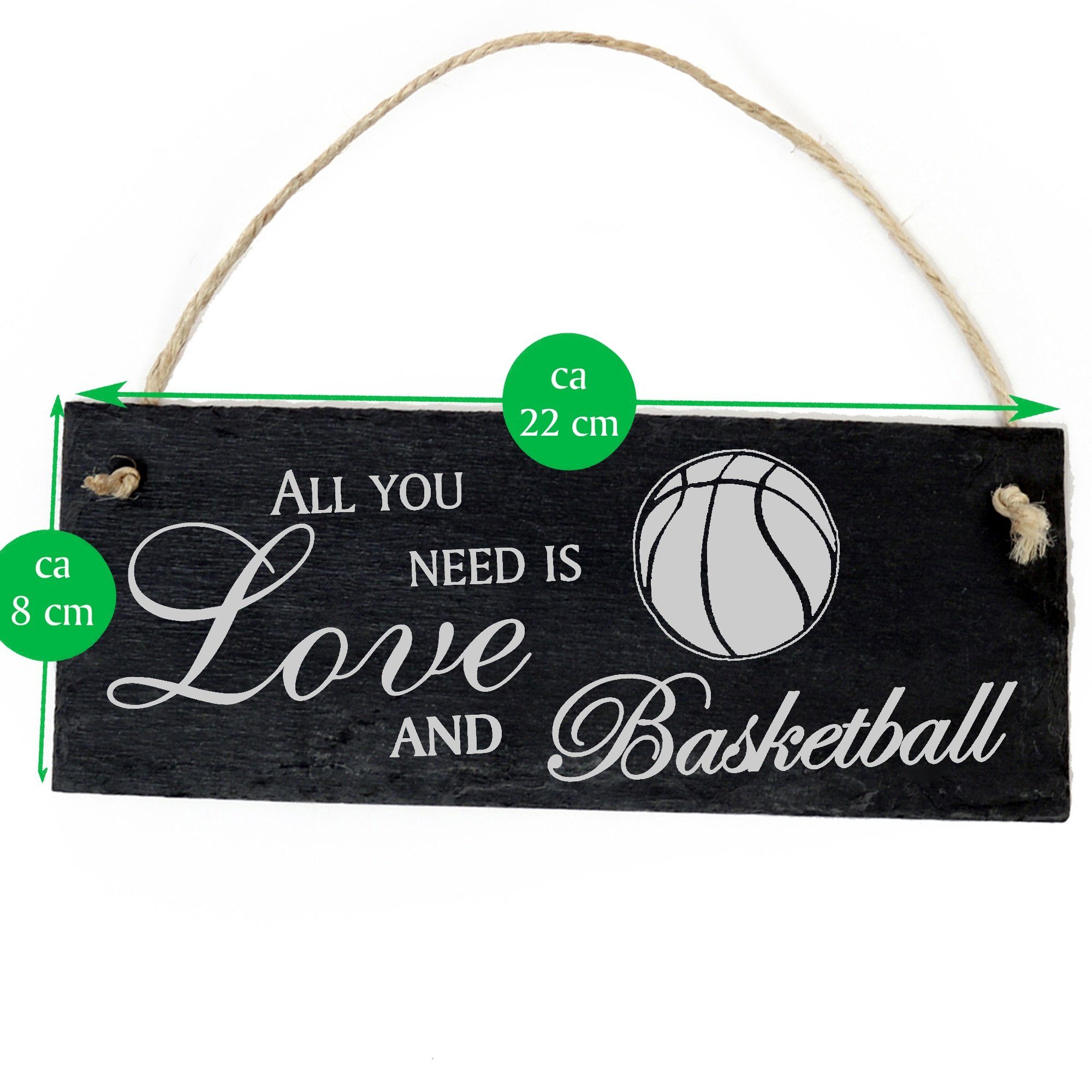 Dekolando Hängedekoration Basketball 22x8cm need All is Love and you Basketball