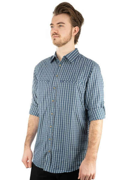 Tom Collins Langarmhemd Dratfy Herren Langarmhemd mit 2 Reißverschlusstaschen