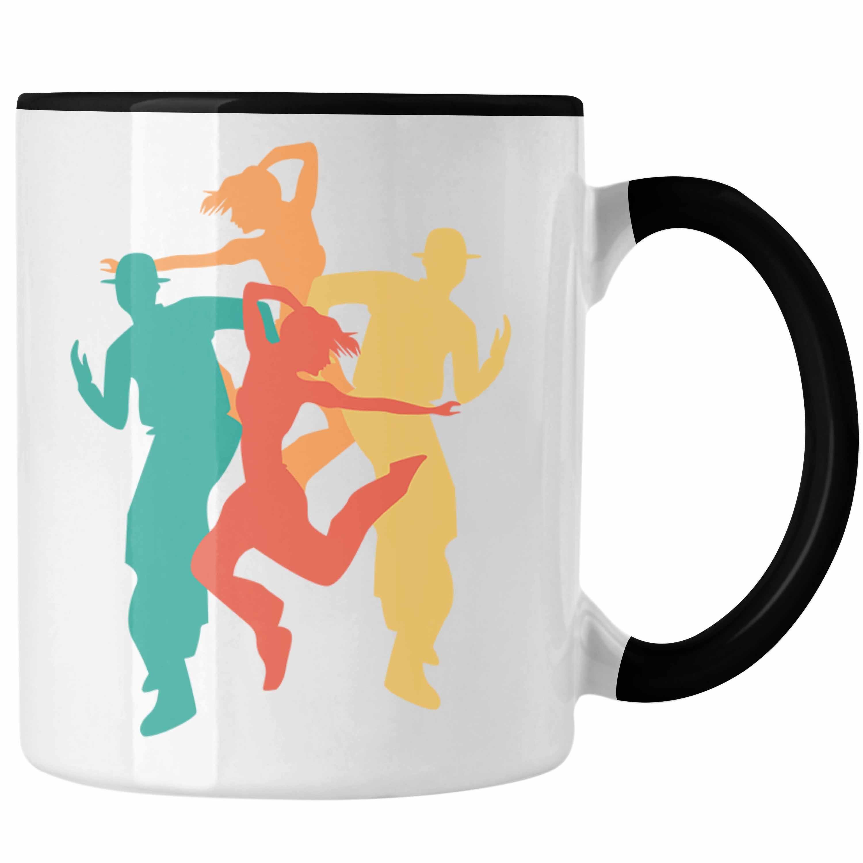 Tanzbegeisterte Trendation Tasse Tanzlehrer Geschenk Tänzer Tasse für Lustige Grafik Schwarz