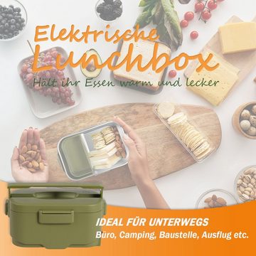 LIVOO Tourenrucksack LIVOO Lunchbox-Set tragbar elektrisch zwei Fächer mit Autoadapter