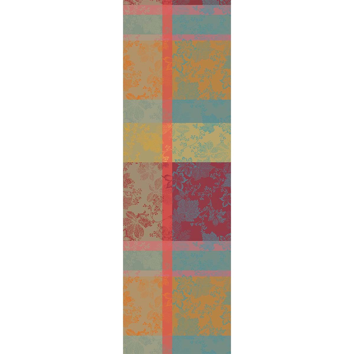Garnier Thiebaut Tischläufer Tischläufer Mille sous-bois Automne 55x180 cm, jacquard-gewebt