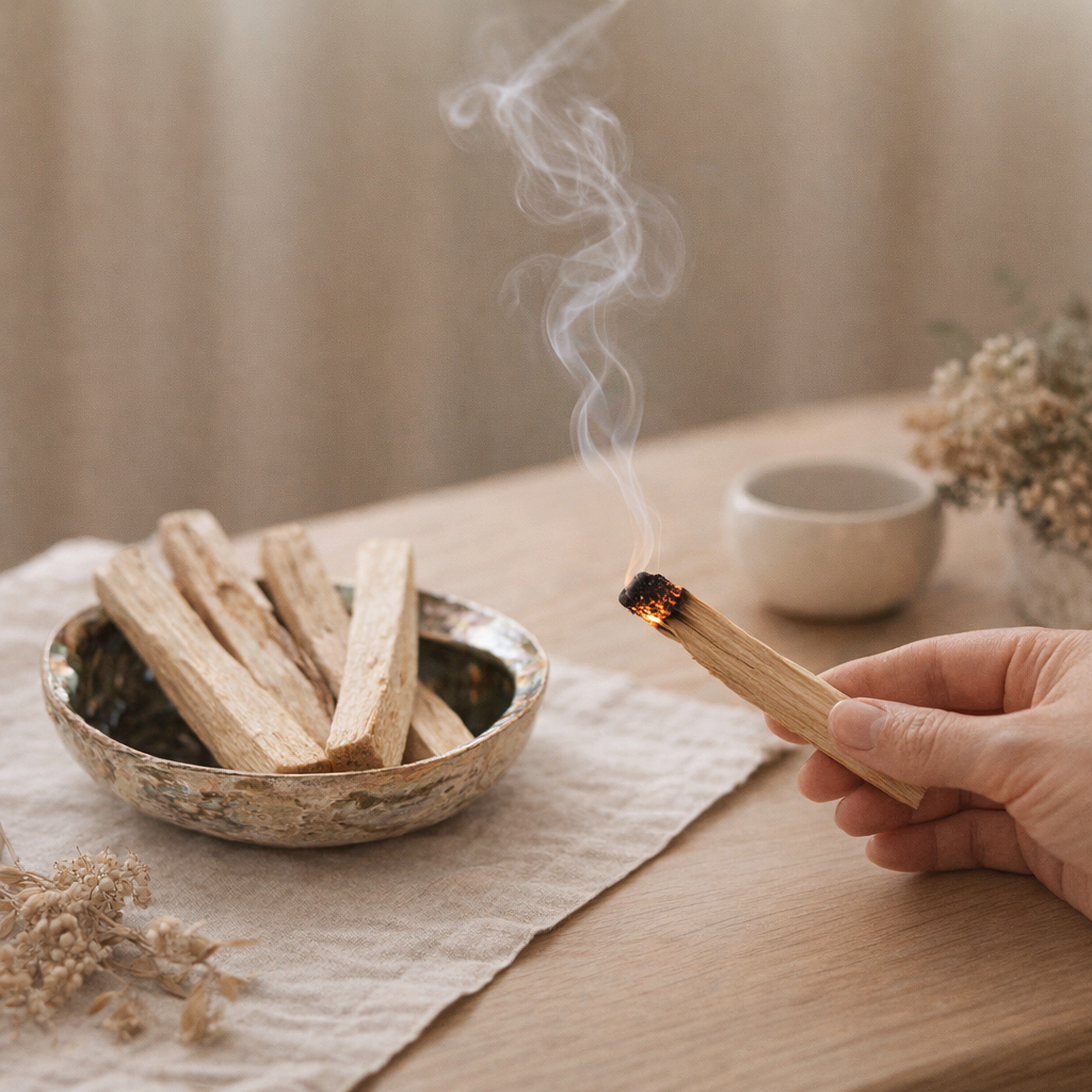 Lebensquelle Plus Räucherstäbchen-Halter Palo Santo 8 Sticks je 10 cm, Räucherset – Bild 2 von 4