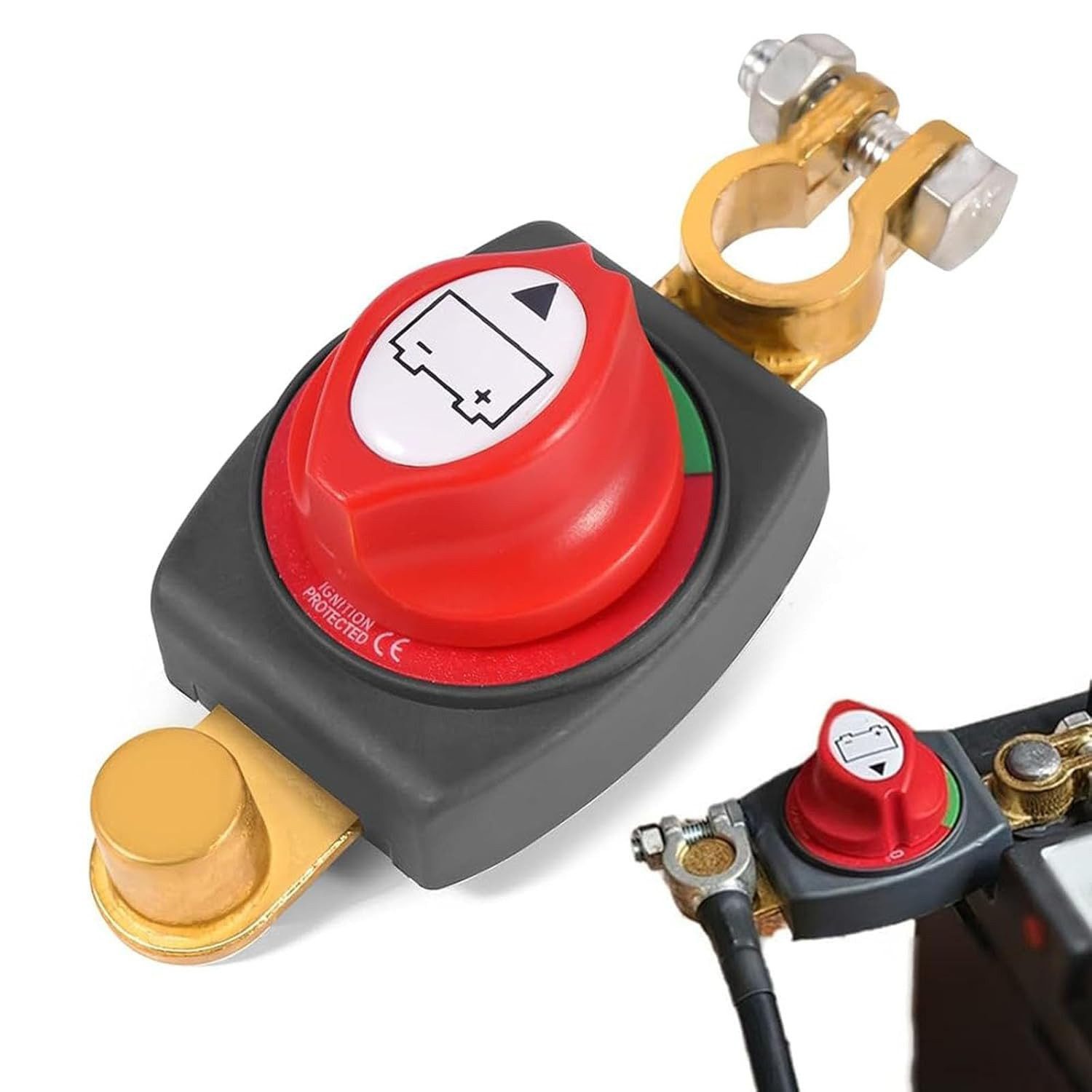 FELIXLEO Batterie Trennschalter 12V 48V Auto Motorrad Boot Wasserdicht Robust Batterie, (1 St)