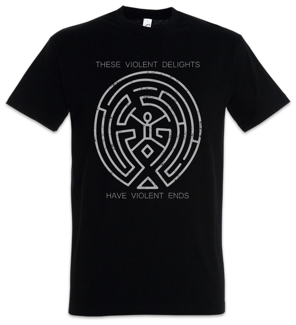 Urban Backwoods Print-Shirt These Violent Delights Herren T-Shirt Westworld Labyrinth Circle Kreis (1-tlg) The Maze Symbol Theseus