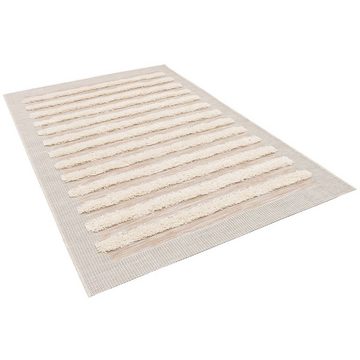 Outdoorteppich In & Outdoor Teppich Shaggy Juist Streifen, Pergamon, Rechteckig, Höhe: 35 mm