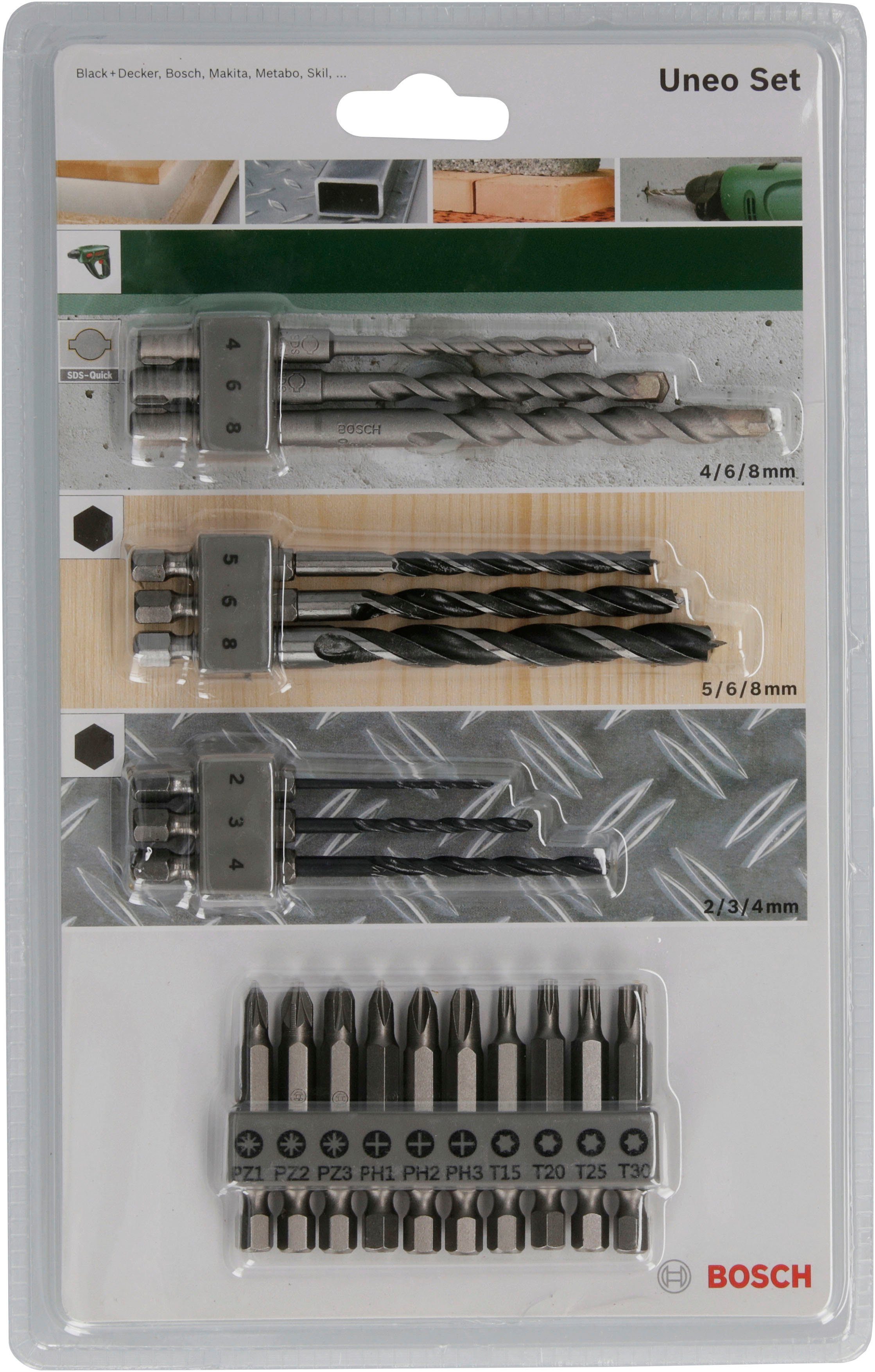 Bosch Bohrer-Set Uneo DIY Mixed-Set 19-teilig günstig online kaufen