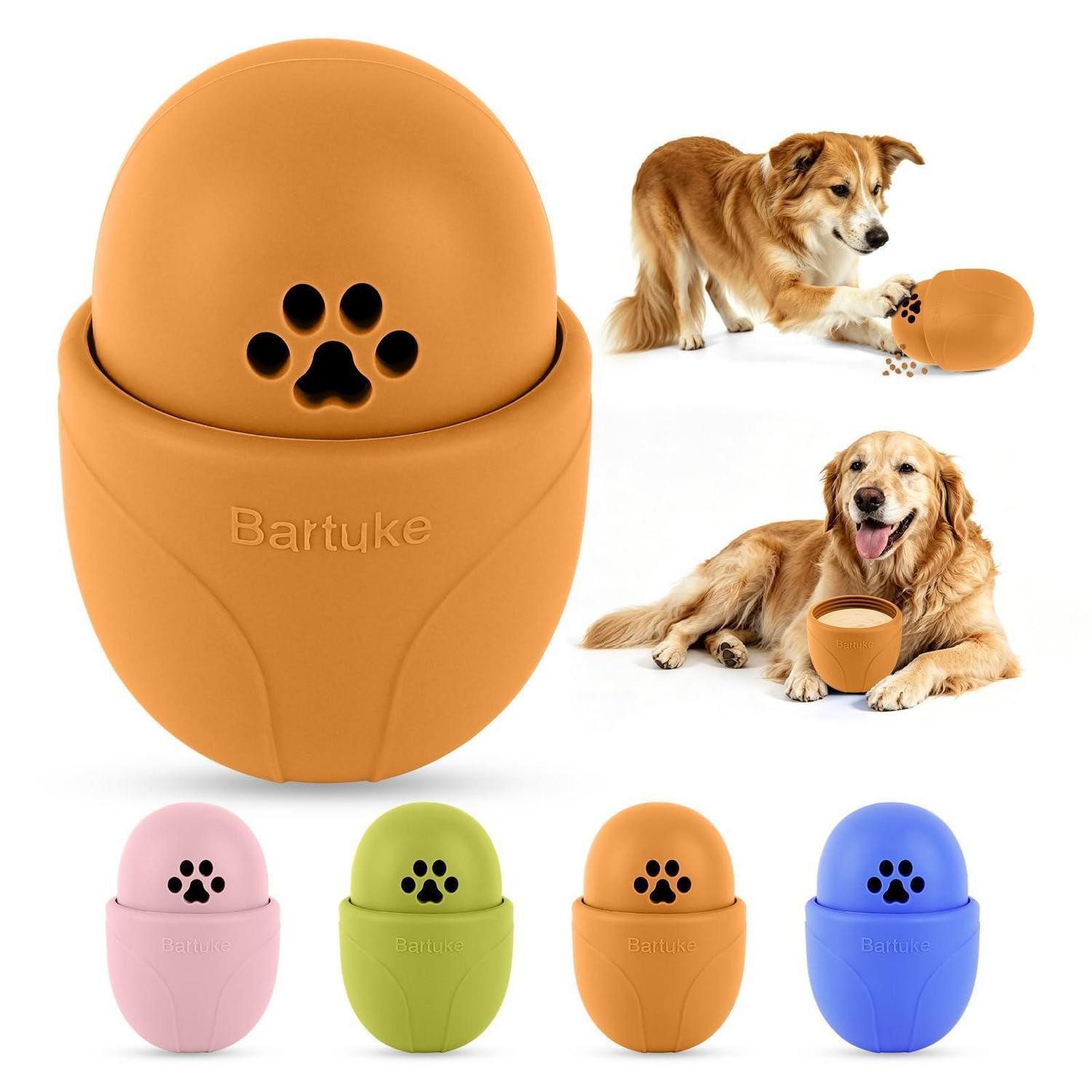 LuxusKollektion Kauball Hundespielzeug Ball gefüllt orange