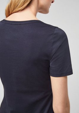 s.Oliver T-Shirt mit zartem Rollsaum