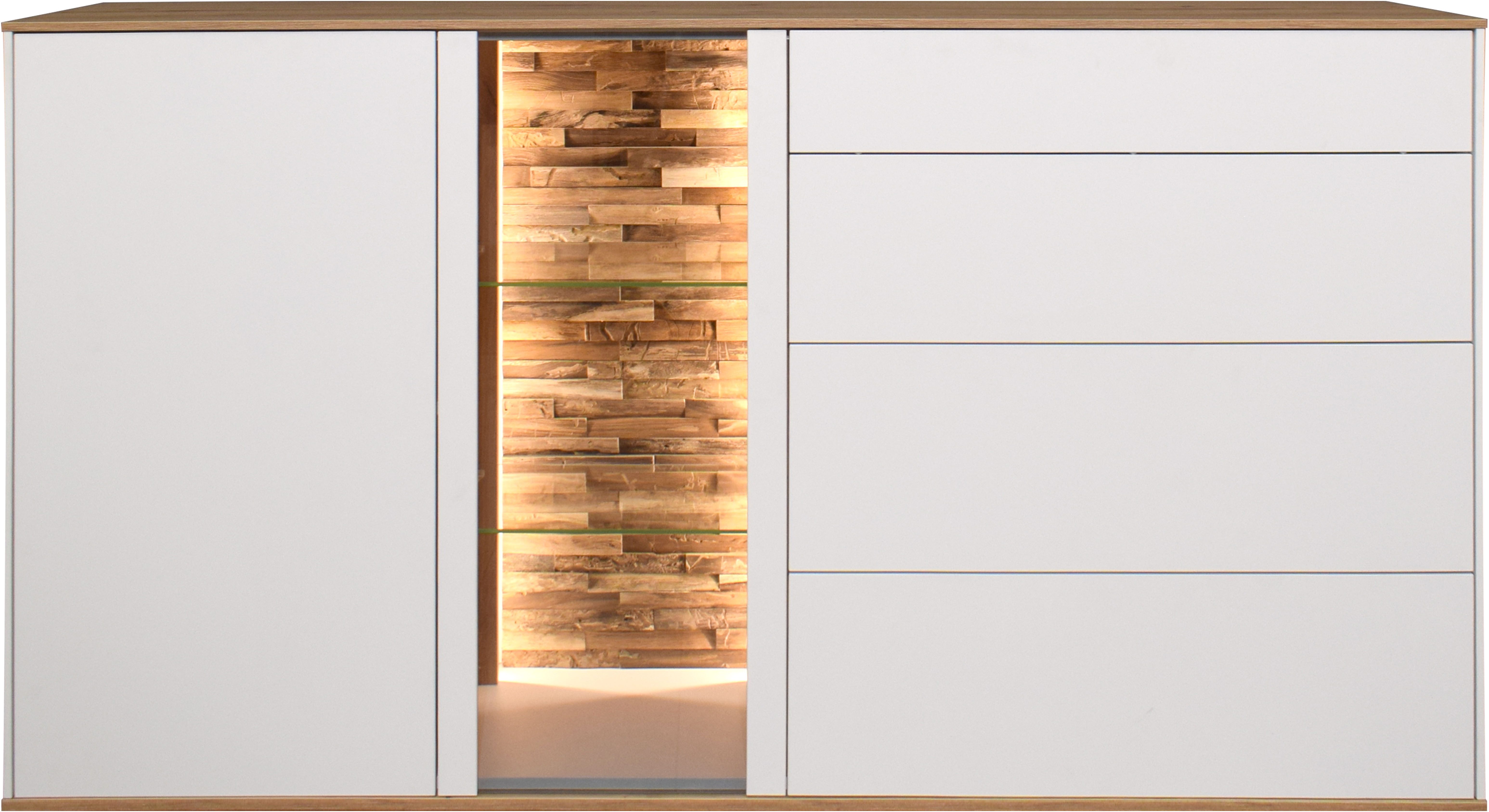 Mäusbacher Kommode, Faro Sideboard B 169 cm, inkl. Beleuchtung, Push to open Funktion
