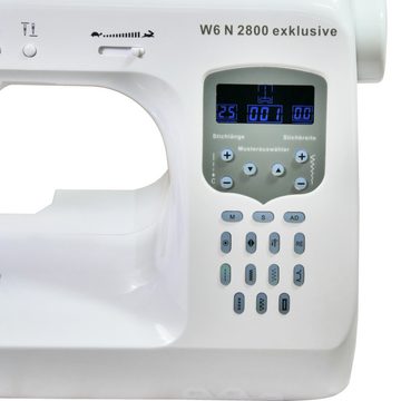 W6 WERTARBEIT Computer-Nähmaschine W6 N 2800 Exklusive, 200 Programme, mit viel Zubehör