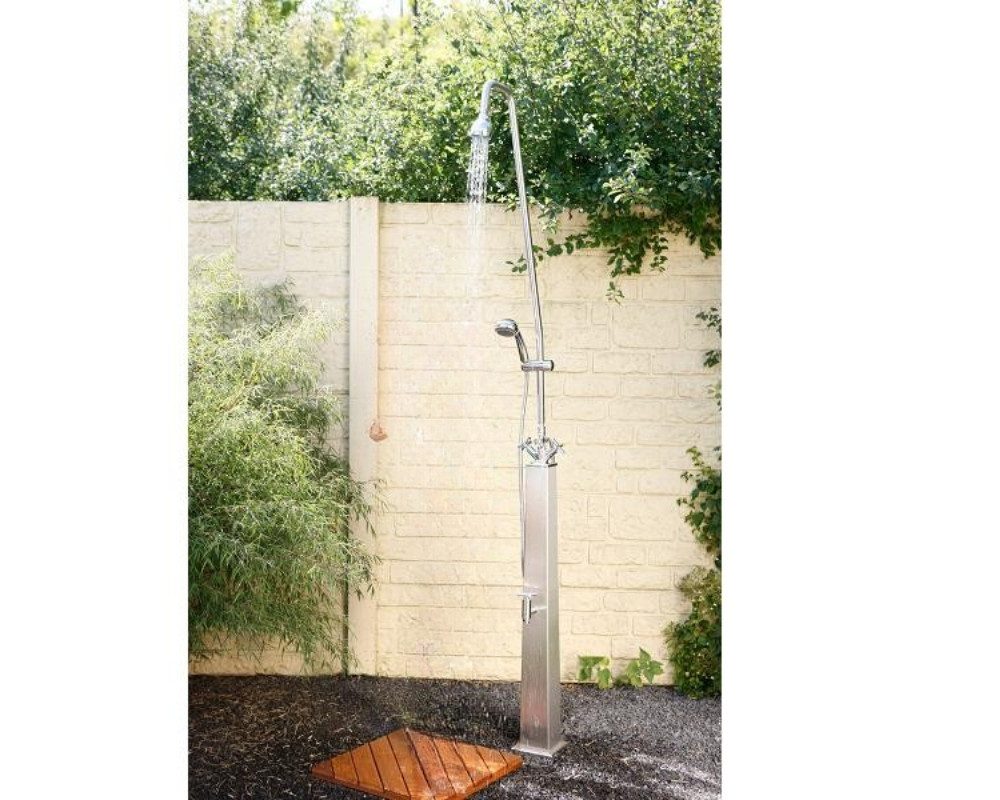 Gartendusche Dusche Delphin Kaltwasserdusche (Typ K) mit Entnahmehahn