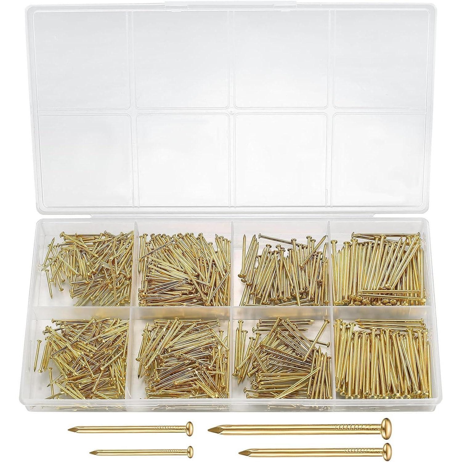 Nagel Wandnägel Flachkopfnägel Bilderrahmen Gold 720 720pcs Gold