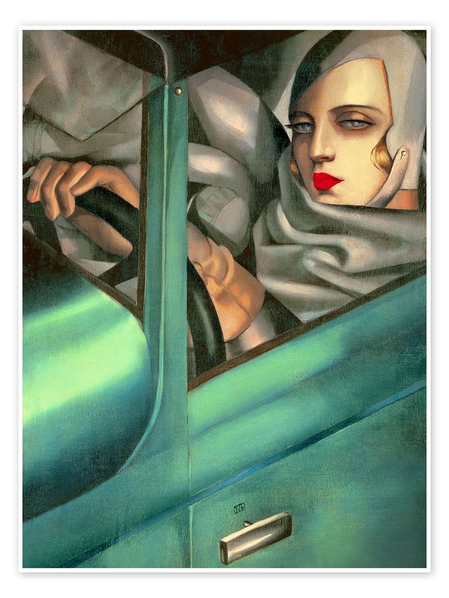 Posterlounge Wandbild Mein Porträt, 1929, Tamara de Lempicka, erhältlich als Poster, Leinwandbild, Wandsticker oder Acrylglasbild