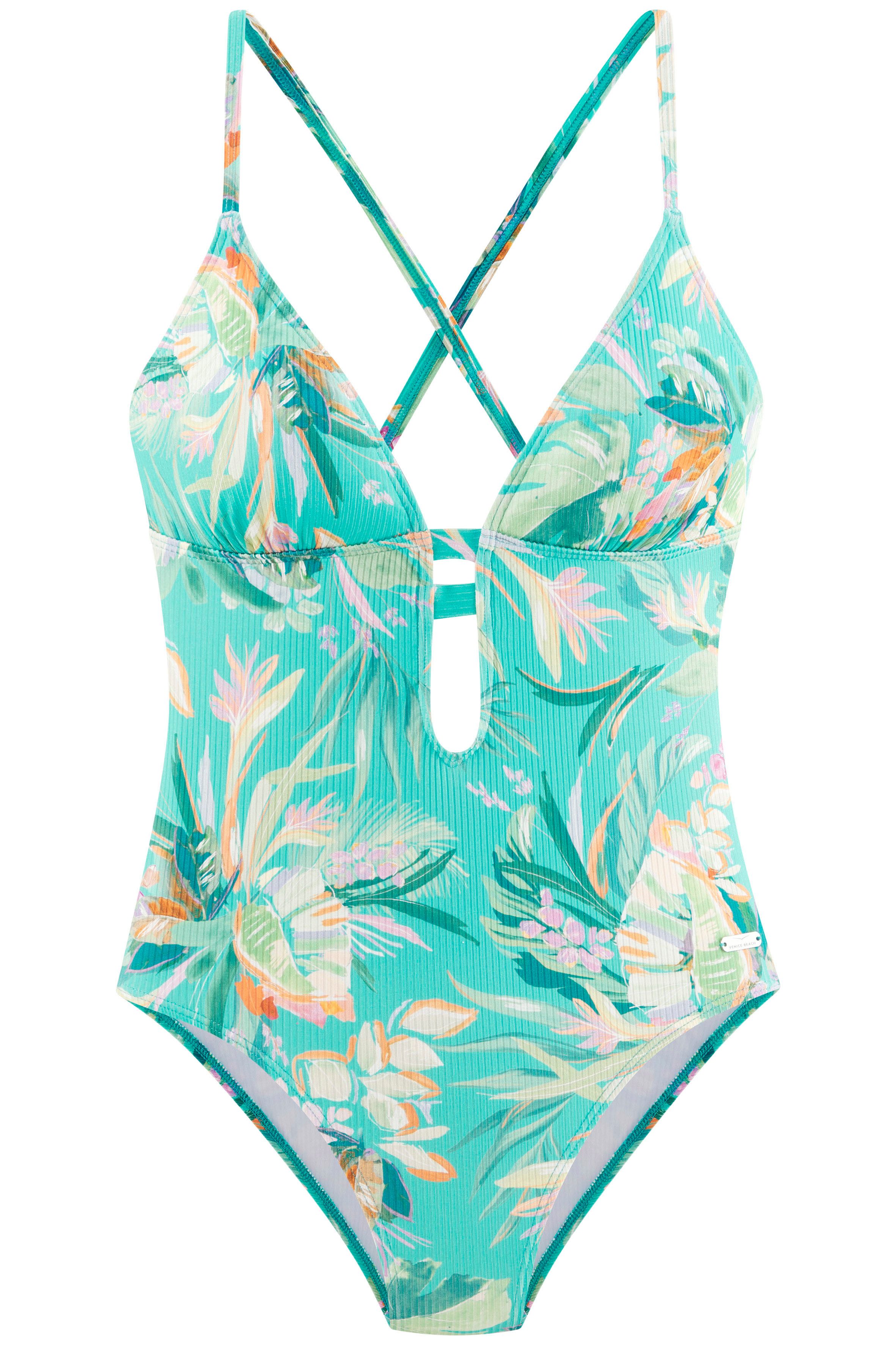 Venice Beach Badeanzug Sandra in modischer, leicht glänzender Rippware. € 69,99