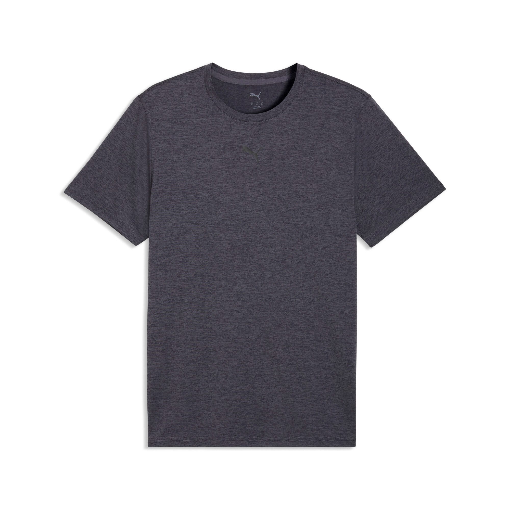 PUMA Trainingsshirt M TAD ESSENTIALS HEATHER CAT TEE (CF SMALL CAT) Basic-T-Shirt, Kurzarm, für Sportmode