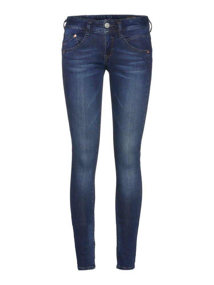 Herrlicher Skinny-fit-Jeans Gila Slim Jeans aus Reused Denim