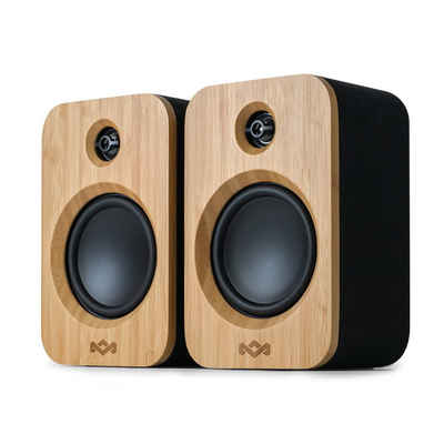 House of Marley Get Together Duo Regal-Lautsprecher Bluetooth-Lautsprecher (True Wireless, auch einzeln verwendbar, aus nachhaltigen Materialien)