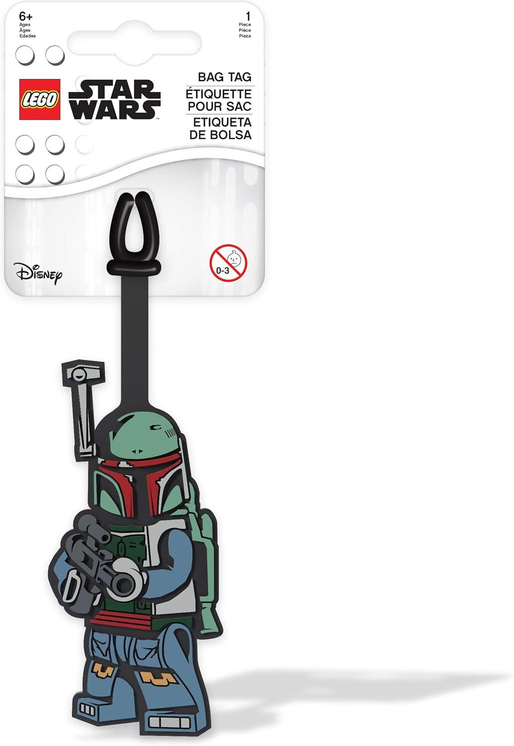 LEGO® Gepäckanhänger Lego Star Wars Silikon-Reisegepäck-ID-Tag für Tasche Boba Fett