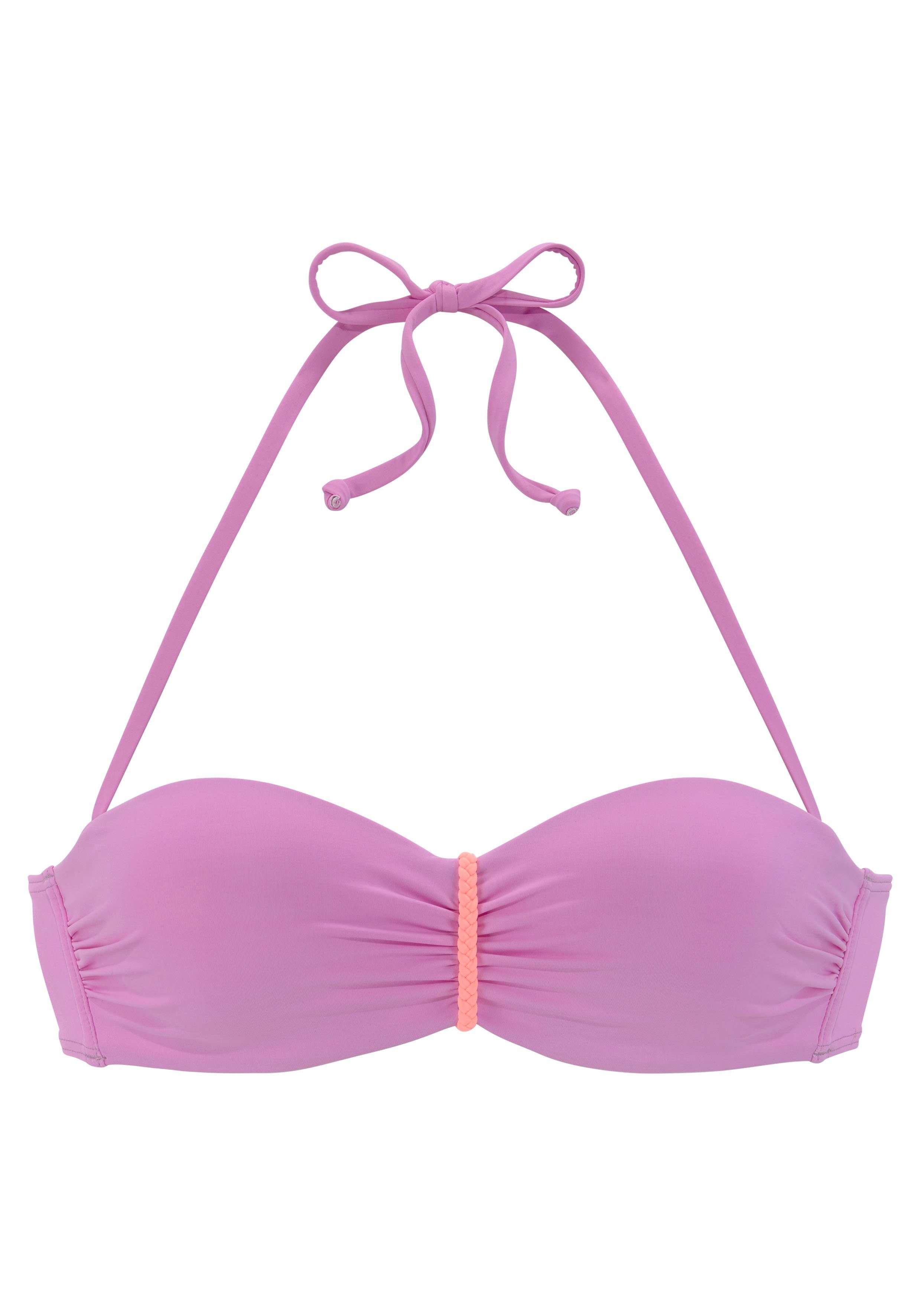 Venice Beach Bügel-Bandeau-Bikini-Top Anna, mit geflochtenen günstig online kaufen