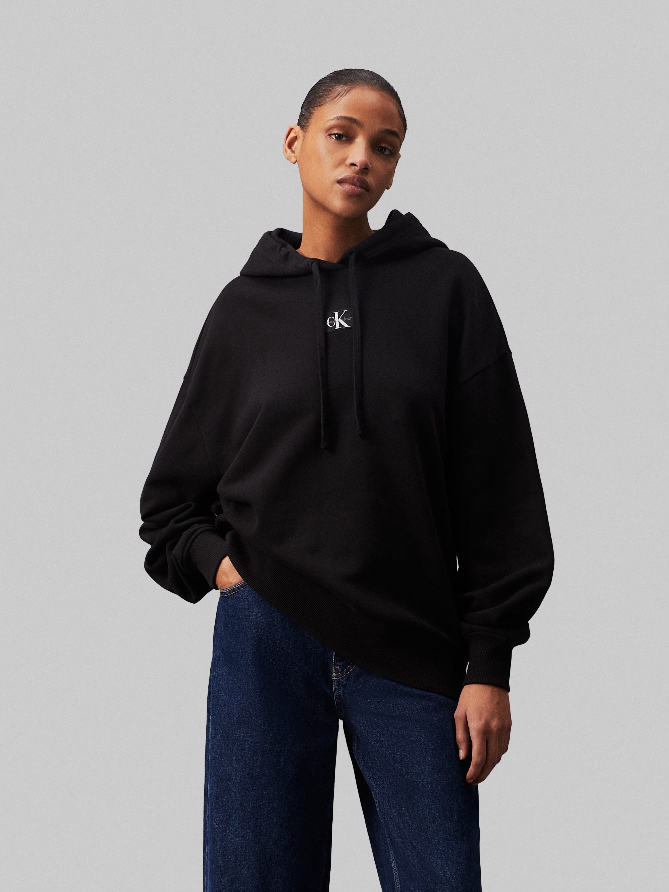 Calvin Klein Jeans Longsweatshirt WOVEN LABEL günstig online kaufen