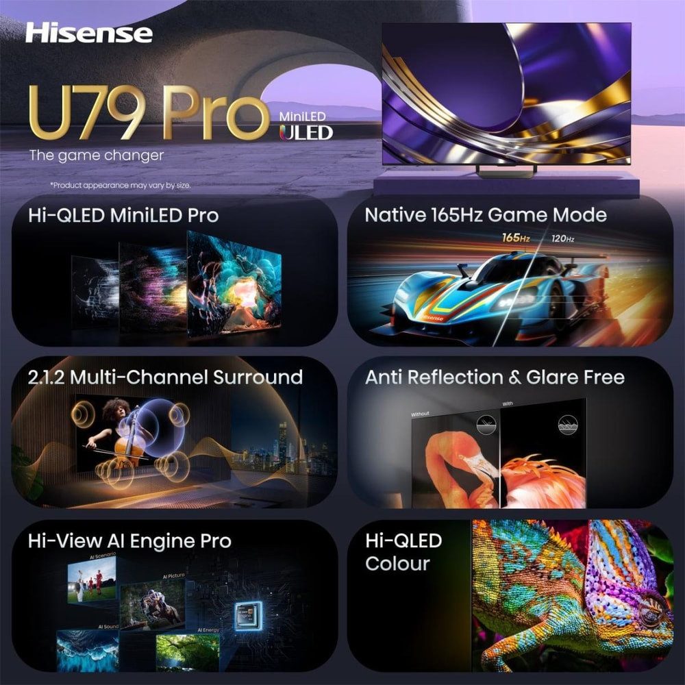 Hisense 55U79S PRO LED-Fernseher (55 Zoll, 4K Ultra HD)