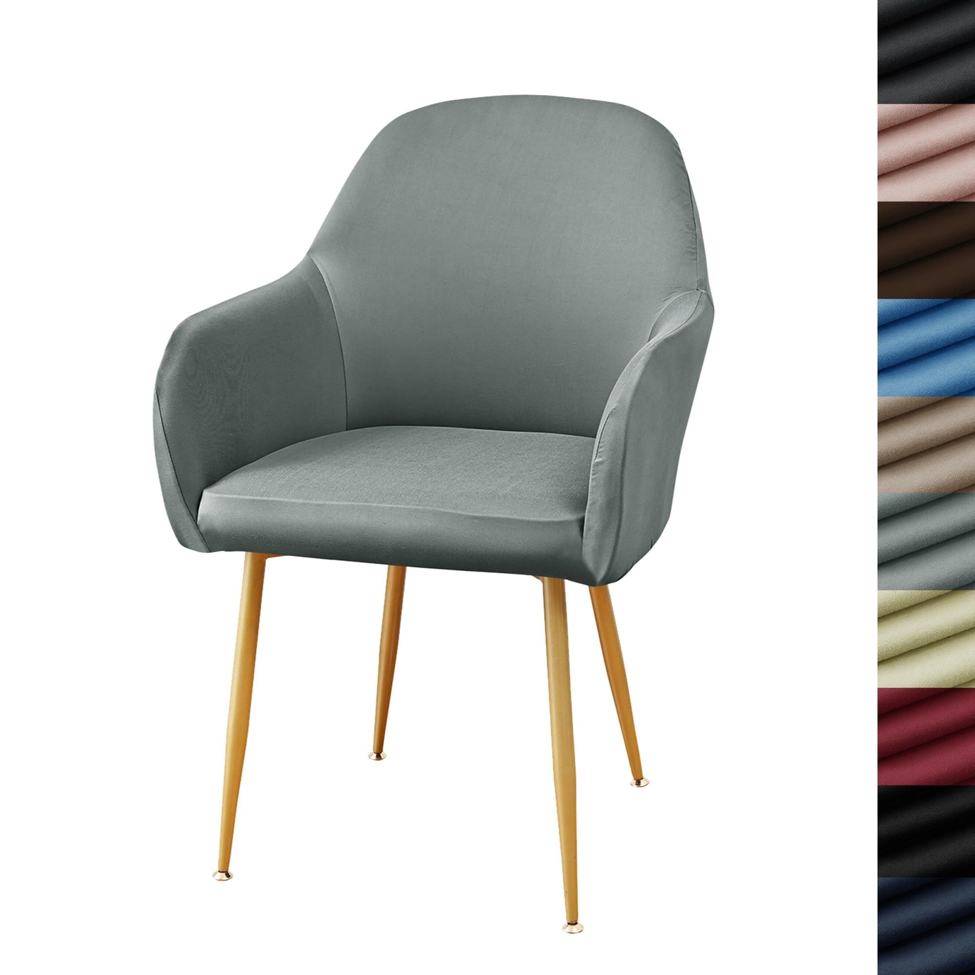 Coonoor Stuhlhusse Stretch Samt Stuhlhussen 1er Set Universal Sesselbezug S günstig online kaufen