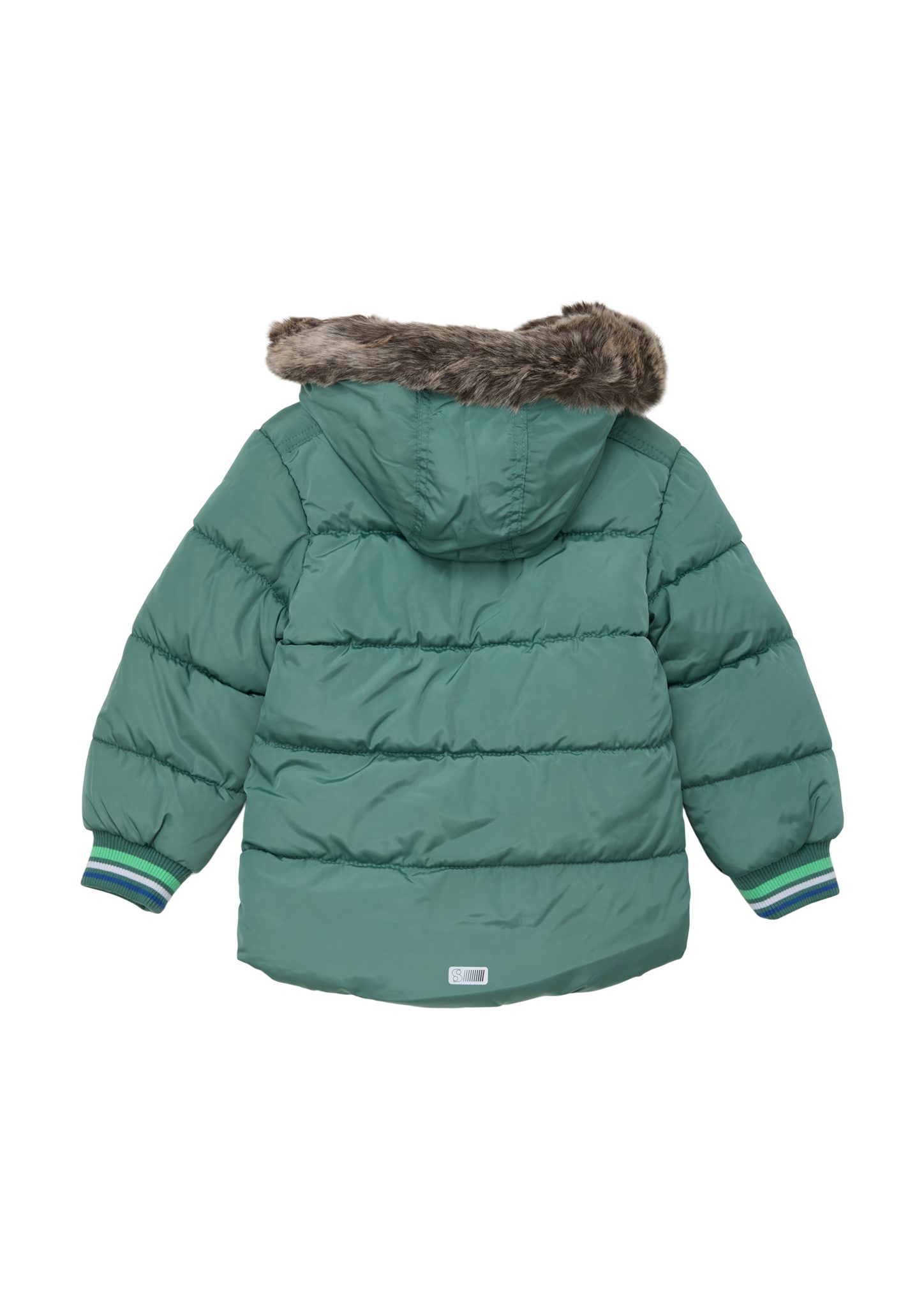 abnehmbarem Steppjacke Outdoorjacke s.Oliver minze mit Kunstfell