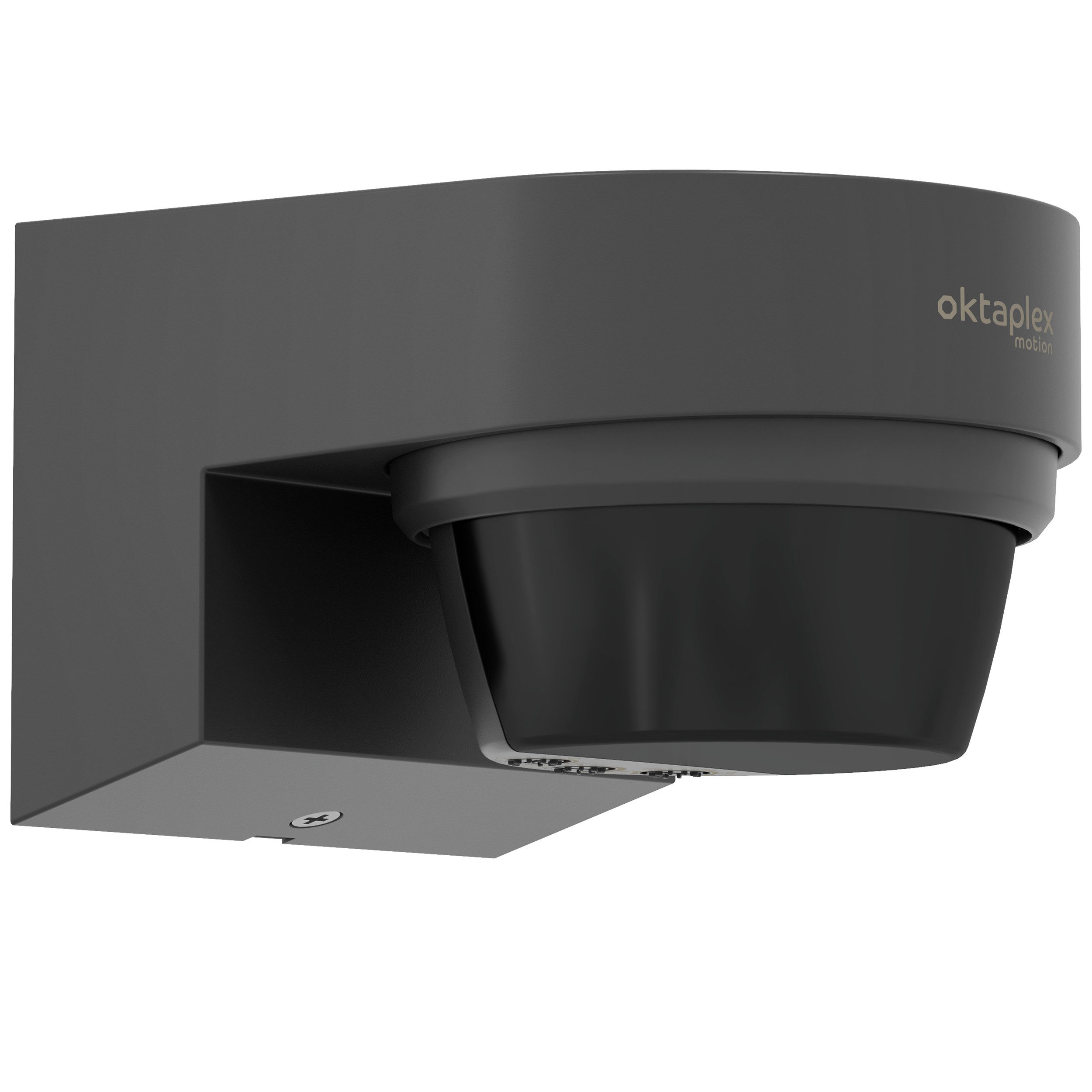 Oktaplex lighting Bewegungsmelder Eva Bewegungsmelder Aussen 12 m 240 Grad Infrarot Wandmontage, IP65 Sensor Aufputz Wand anthrazit