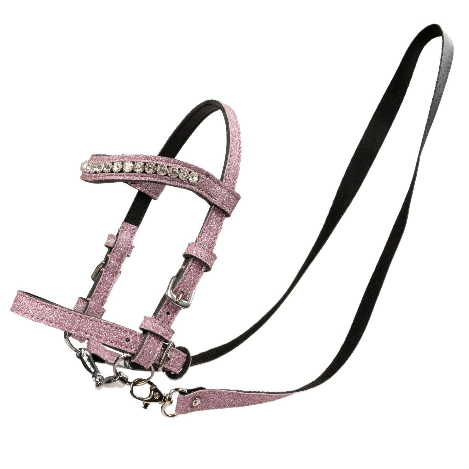 My Hobby Horse Steckenpferd Zaumzeug für Лошади на палке, glitter rosa