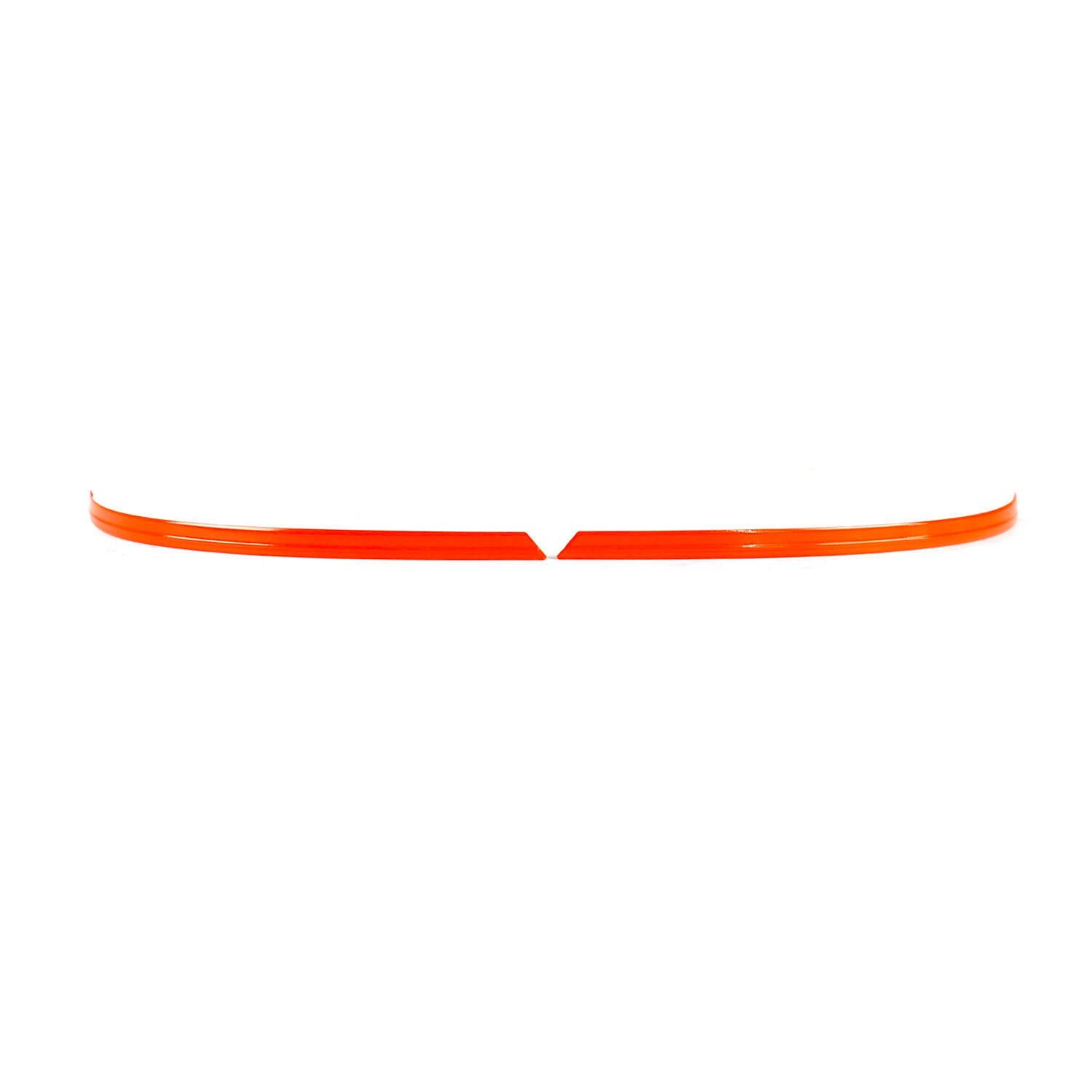 OMAC Zierleisten-Aufkleber Spiegelkappen Leiste für VW Transporter T5 2010-2015 Edelstahl Orange, (2tlg), Langlebig,Einfache Reinigung,Einfache Installation,Rostbeständig