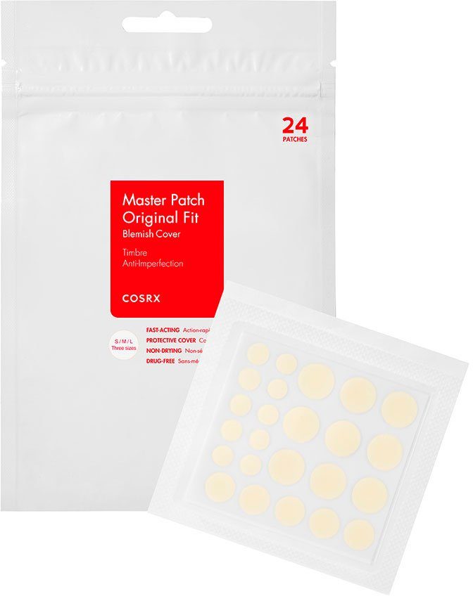 Cosrx Gesichtspflege MASTER PATCH ORIGINAL FIT, gegen schwere Unreinheiten und entzündete Pickel.