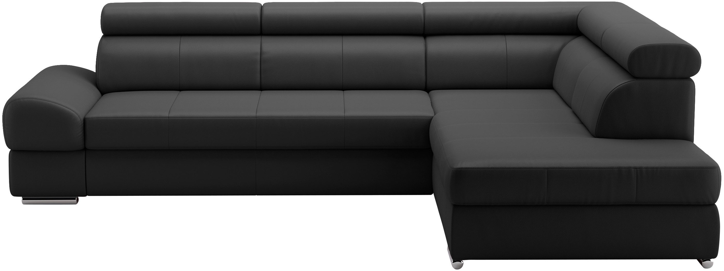 sit&more Ecksofa Broadway L-Form, mit verstellbaren Kopfteilen, wahlweise mit Bettfunktion