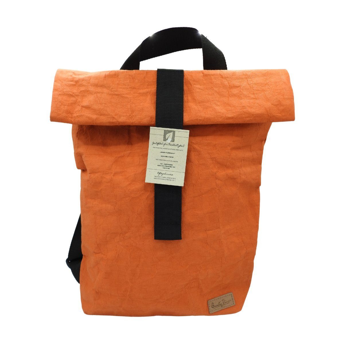 100 Beauty Wave PFLANZLICH. WASCHBARES NATÜRLICH. Mango Rucksack PAPYR®. Thinxx % Nature, Freizeitrucksack