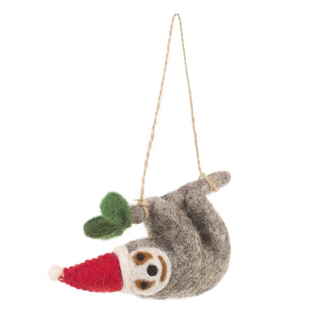 felt so good Christbaumschmuck Christmas-Sloth, Faultier aus Filz günstig online kaufen