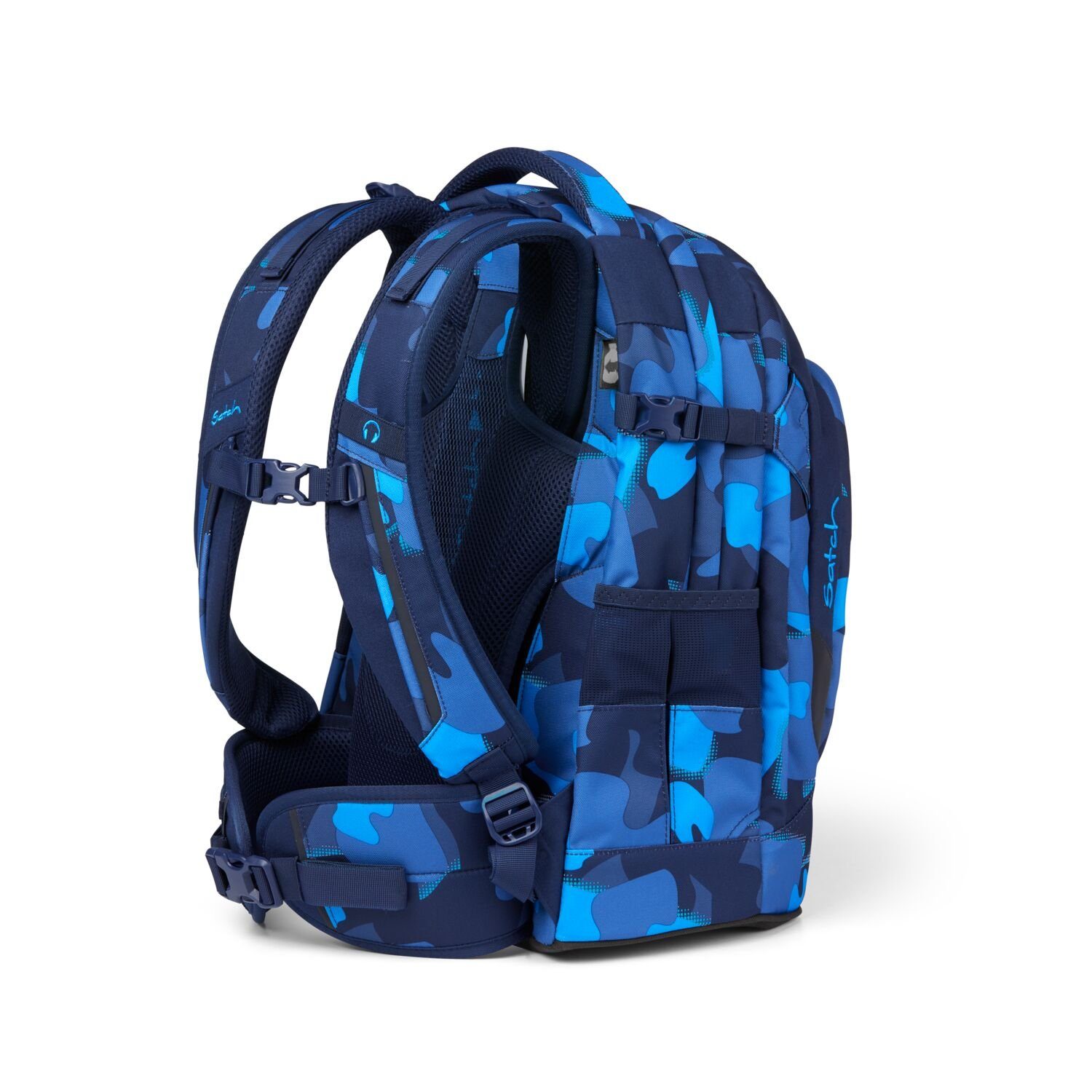 Satch Schulranzen Schulrucksack-Set PACK Toublemaker 3-teilig (3-teilig), ergonomisch, ab 5. Klasse, weiterführende Schule, Schulranzen