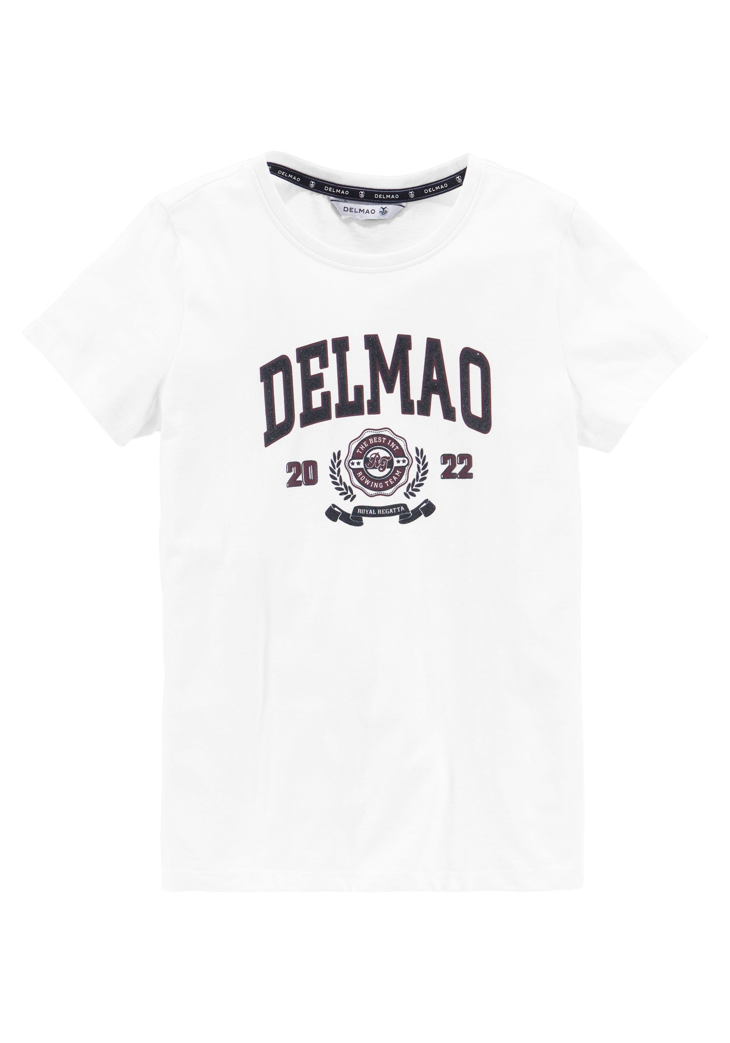 für mit großem Mädchen, Delmao-Glitzer-Print T-Shirt DELMAO