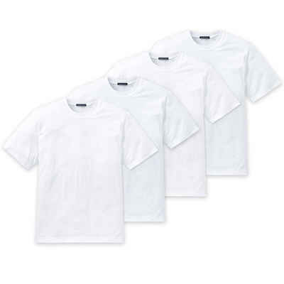 Schiesser T-Shirt Herren American T-Shirt 4er Pack - 1/2 Arm