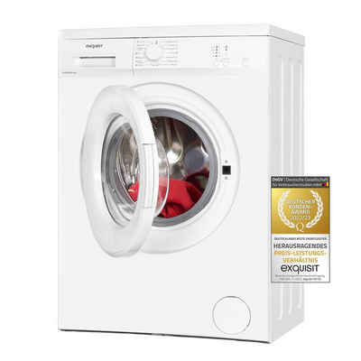 exquisit Waschmaschine WA6010-060D, 6,00 kg, 1000 U/min, Kindersicherung, Startzeitverzögerung