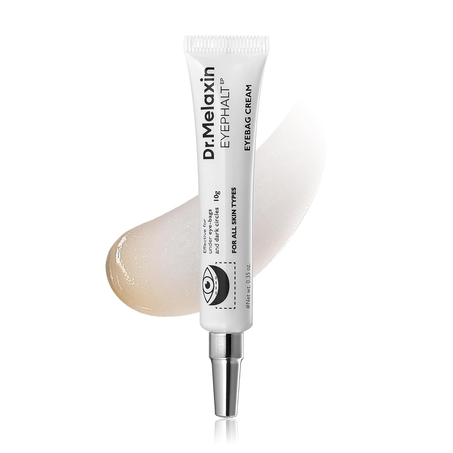Dr.Melaxin Anti-Aging-Augencreme Eyephalt Eyebag Cream 10 ml – Korean K-Beauty Augencreme mit Bio-, Augenpflege mit Bio-Spicules, EGF-Peptid und Tranexamic-Dipeptid gegen